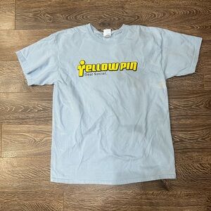 Light Blue and Yellow Pin Tee